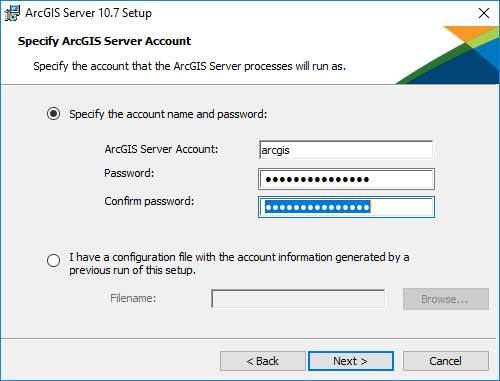 Specify the Specify the